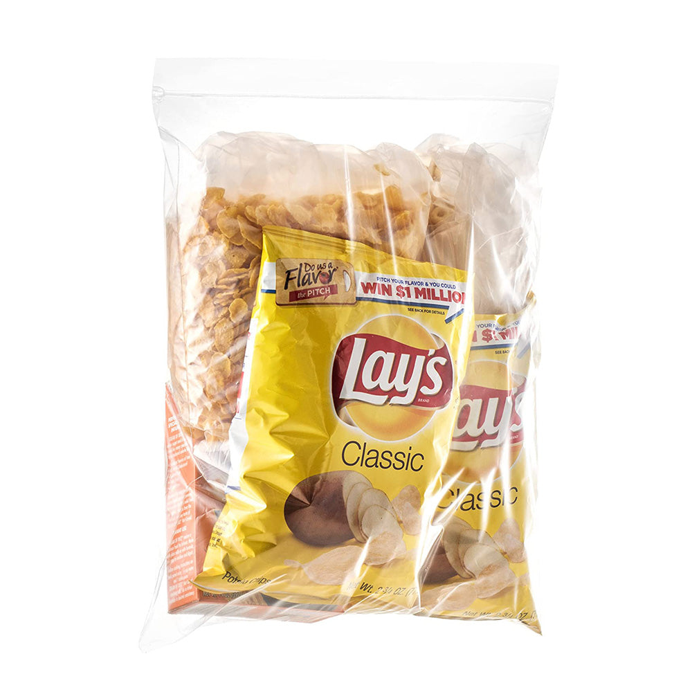 Food Storage Bags with Resealable Lock - 13x 15 - 2 GALLON Zipper top Plastic Food Storage Bags, Resealable Zipper, For Closet Organization, Travel, Freezer, Meat, Clothing, Packing, Shipping, ,bread bag 2 Mil Thick,