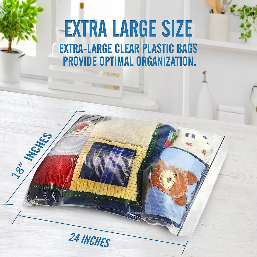 Zip & Lock Bags Size 20 x 24 – Clearly Elegant