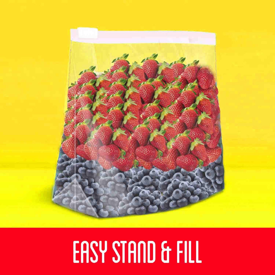 80 Count Slider Food Storage Bags, 2 Gallon Size with Expandable