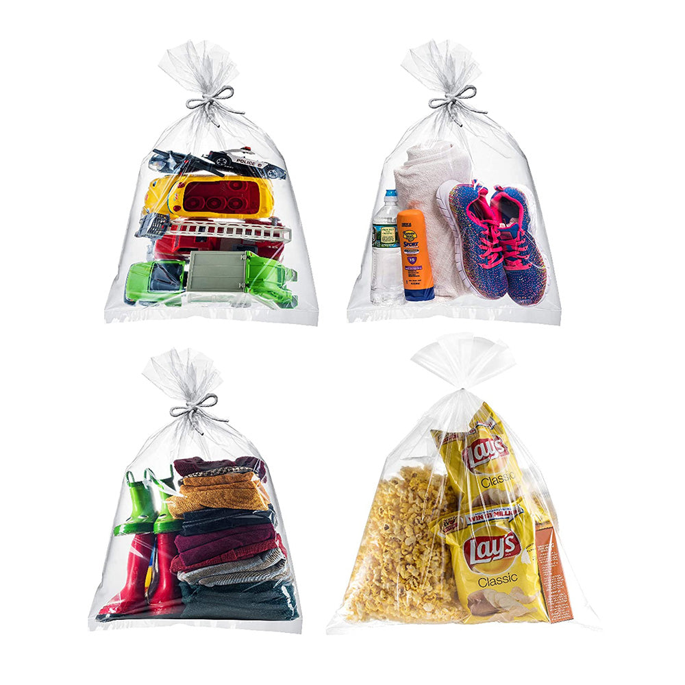 Big Food Storage Bags with Ties, 15"x18" For Bread, Freezer, Storage, Mailing, Travel etc.