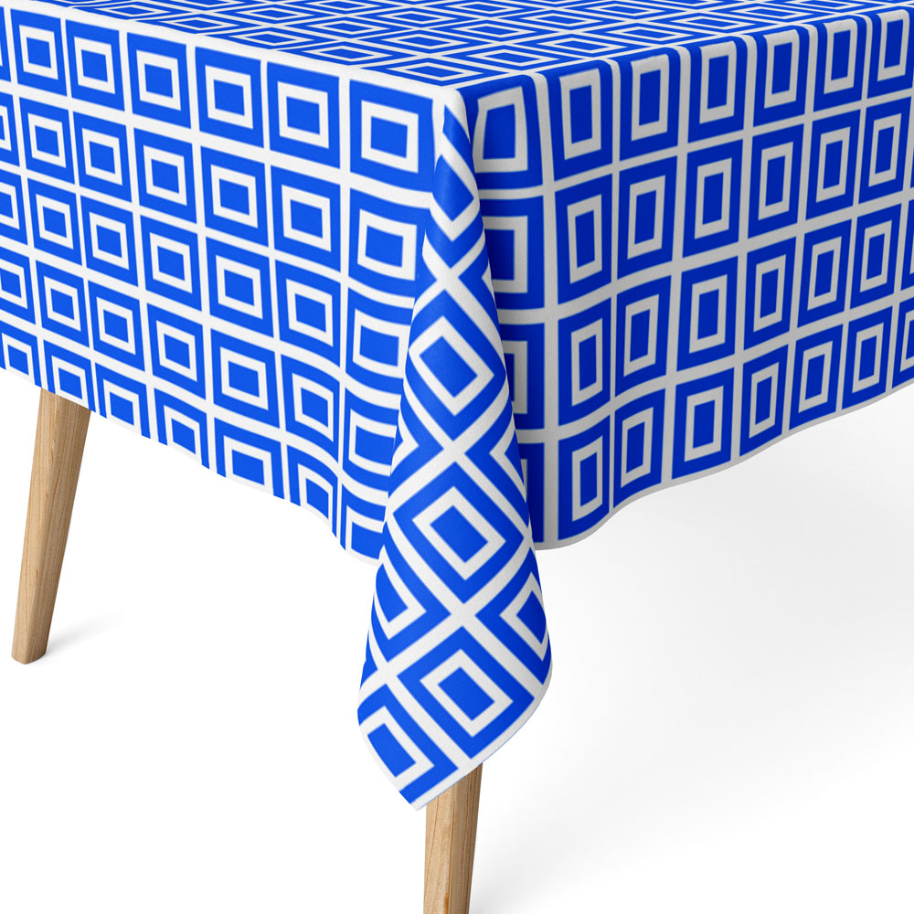 Square Design Tablecloth W/SELF CUTTER